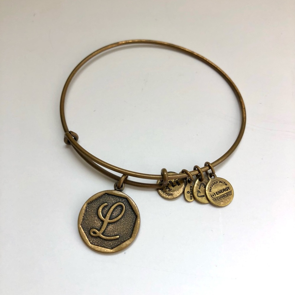 Alex and Ani - Gold L Bangle